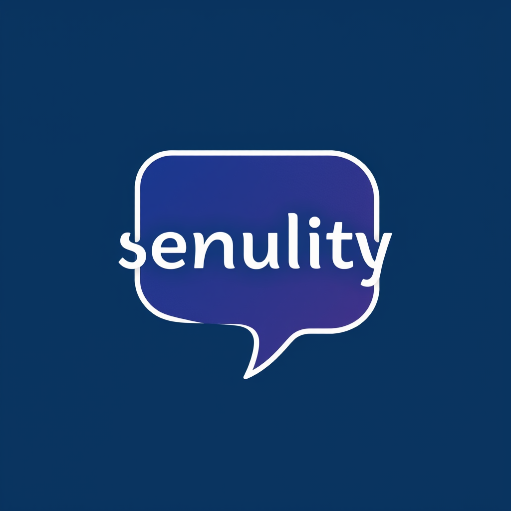 AI Design for A logo for a company that wants to create an online space for open free and authentic discussions about sexuality from a Christian perspective. Base the logo around a speech bubble. and use blues and deep purples in the colors.