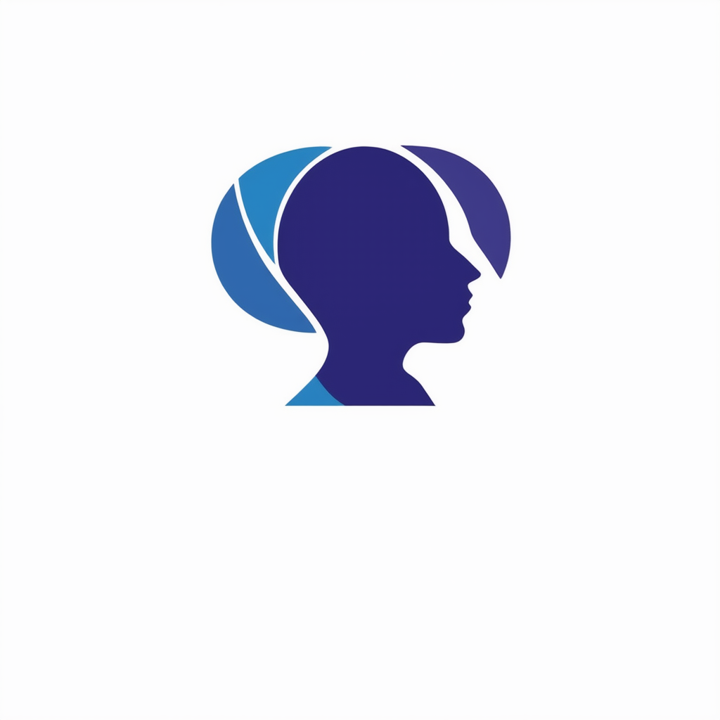 AI Design for A logo for a company that wants to create an online space for open free and authentic discussions about sexuality from a Christian perspective. Base the logo around a speech bubble. and use blues and deep purples in the colors.