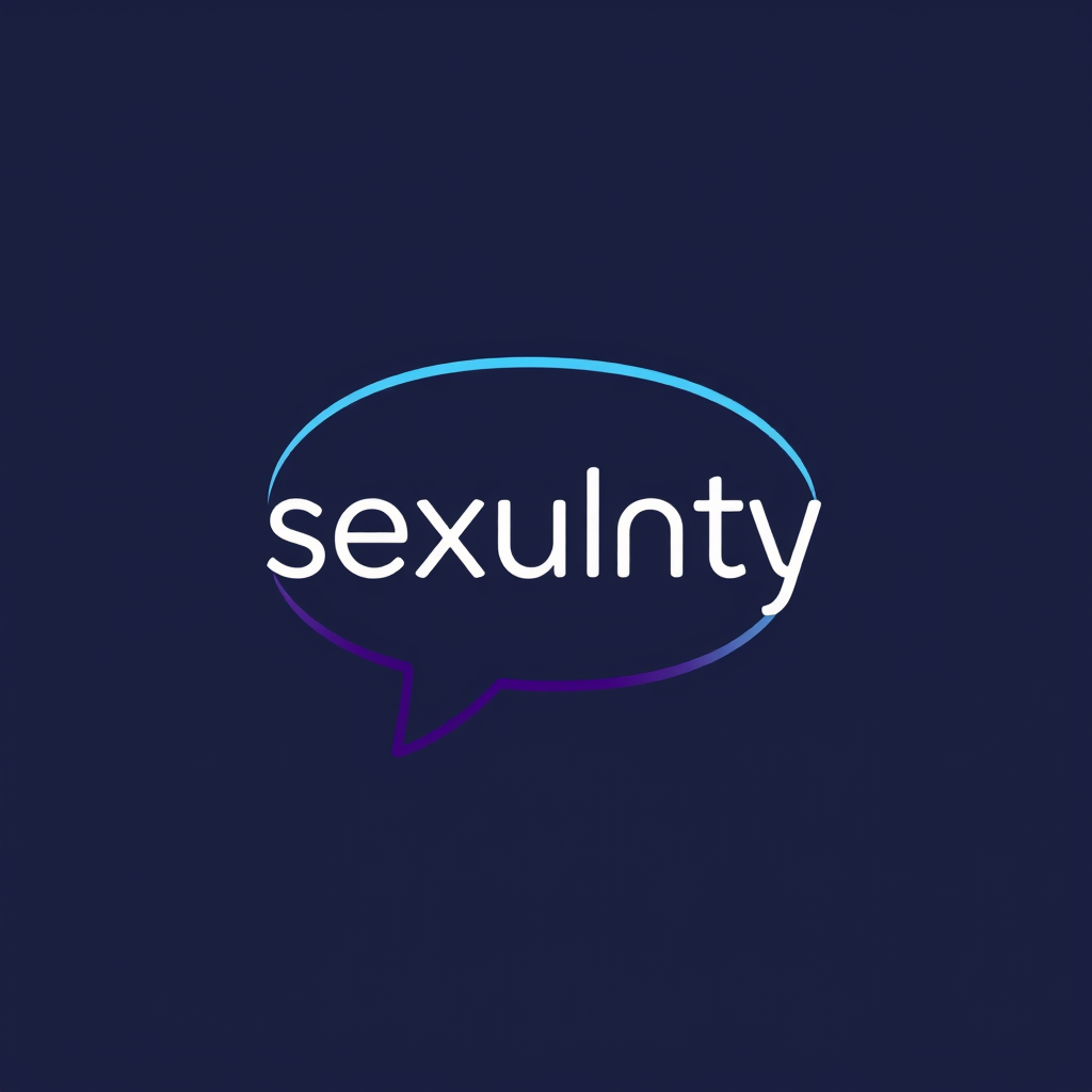 AI Design for A logo for a company that wants to create an online space for open free and authentic discussions about sexuality from a Christian perspective. The target audience is 13-25 year olds Base the logo around a speech bubble. and use blues and deep purples in the colors.