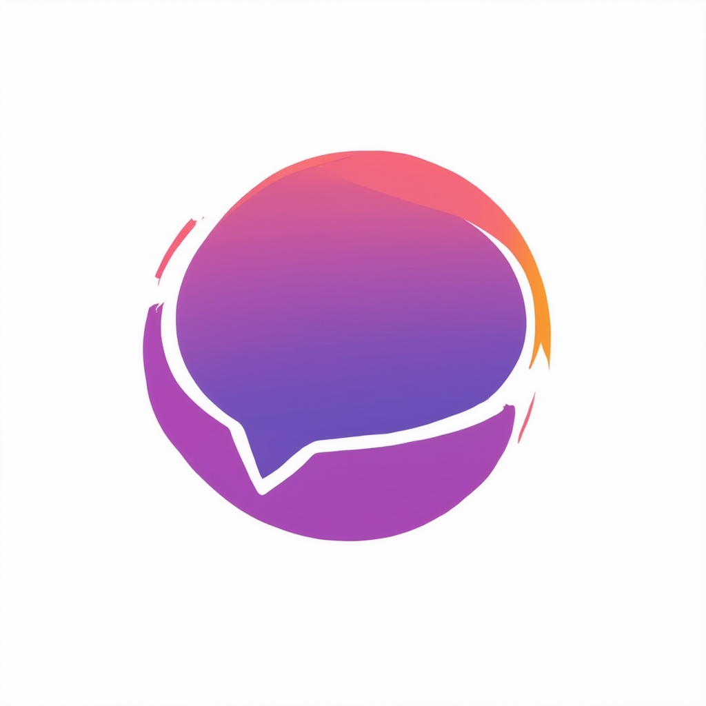 AI Design for A logo for a company that wants to create an online space for open free and authentic discussions about sexuality from a Christian perspective. The target audience is 13-25 year olds Base the logo around a speech bubble. and use blues and deep purples in the colors.