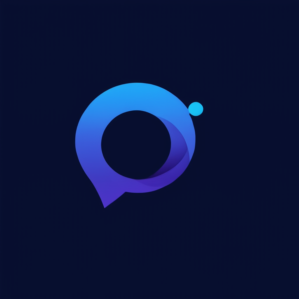 AI Design for A logo for a company that wants to create an online space for open free and authentic discussions about sexuality from a Christian perspective. Base the logo around a speech bubble. and use blues and deep purples in the colors.
