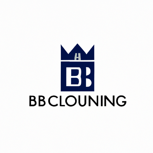 AI Design for create a construction company logo with initials LB with crown image and house building