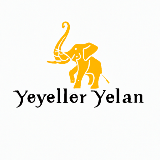 AI Design for designa logo for a jewellery brand named yellorr with elephant as a logo