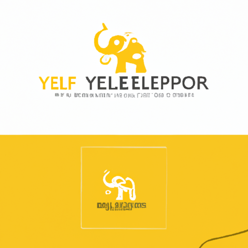 AI Design for designa logo for a jewellery brand named yellorr with elephant as a logo