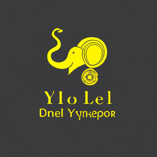 AI Design for designa logo for a jewellery brand named yellorr with elephant as a logo