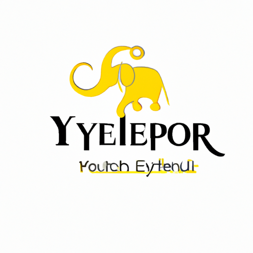 AI Design for designa logo for a jewellery brand named yellorr with elephant as a logo