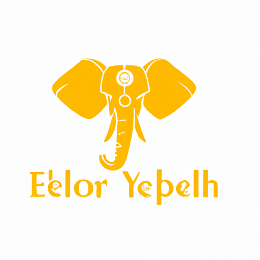 AI Design for designa logo for a jewellery brand named yellorr with elephant as a logo