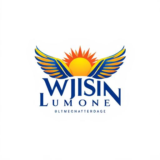 AI Design for Can we do something with texts like to give wings to letters and a sun rise to the letter i
