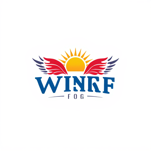 AI Design for Can we do something with texts like to give wings to letters and a sun rise to the letter i