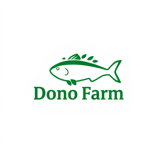 AI Design for Buatlam saya logo Dono Farm dengan ciri khas ikan lele