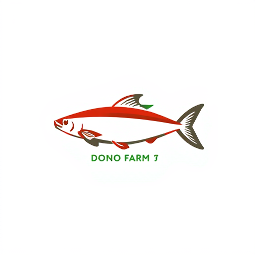 AI Design for Buatlam saya logo Dono Farm dengan ciri khas ikan lele