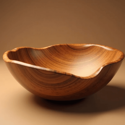 AI Design for exclusive handmade bowls turned in wood. I want a logo and a suggestion for a name
