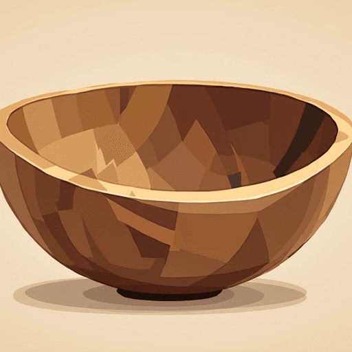 AI Design for exclusive handmade bowls turned in wood. I want a logo and a suggestion for a name