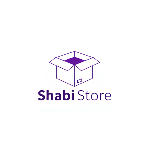 AI Design for "Design a modern and innovative logo for a store named 'Shabi Store.' The logo should prominently feature an opening box, symbolizing the excitement and surprise of shopping and receiving products. The box can be depicted with sleek, clean lines and a dynamic perspective to convey motion and creativity. Use white as the primary color for a minimalist and professional appearance, with subtle purple highlights to add vibrancy and sophistication. Incorporate the text 'Shabi Store' in a bold, modern font that complements the opening box, ensuring the design is clean, professional, and versatile for digital, print, and signage use."