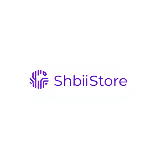 AI Design for "Create a modern and unique logo for a store named 'Shabi Store.' The logo should creatively represent the concept of shopping using innovative elements such as a barcode, a price tag, or a cartwheel icon, symbolizing modern commerce and retail. Use white as the primary color for a clean and minimalist look, with subtle purple accents to add a touch of vibrancy and appeal. The text 'Shabi Store' should feature a stylish, sans-serif font that complements the icon. Ensure the design is professional, visually striking, and versatile enough for use on digital platforms, packaging, and signage."