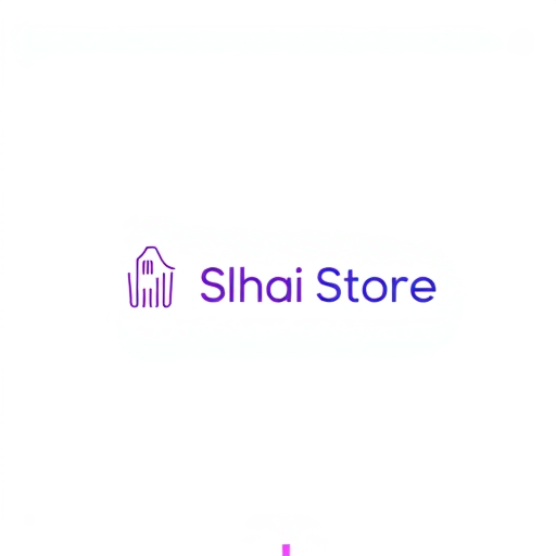 AI Design for "Create a modern and unique logo for a store named 'Shabi Store.' The logo should creatively represent the concept of shopping using innovative elements such as a barcode, a price tag, or a cartwheel icon, symbolizing modern commerce and retail. Use white as the primary color for a clean and minimalist look, with subtle purple accents to add a touch of vibrancy and appeal. The text 'Shabi Store' should feature a stylish, sans-serif font that complements the icon. Ensure the design is professional, visually striking, and versatile enough for use on digital platforms, packaging, and signage."