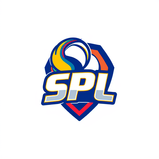 AI Design for An animated high quality cricket logo the name of logo is SPL