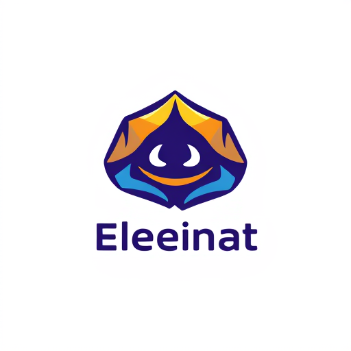 AI Design for colorful logo for hiding elepehnat