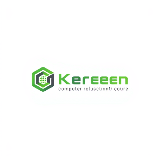 AI Design for I want the logo to be designed in a way that shows the audience that it is related to computer and network repairs, hardware and software. The colors used in the logo should be green and gray.
