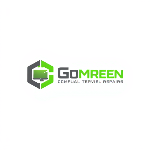 AI Design for I want the logo to be designed in a way that shows the audience that it is related to computer and network repairs, hardware and software. The colors used in the logo should be green and gray.