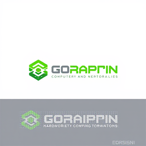 AI Design for I want the logo to be designed in a way that shows the audience that it is related to computer and network repairs, hardware and software. The colors used in the logo should be green and gray.