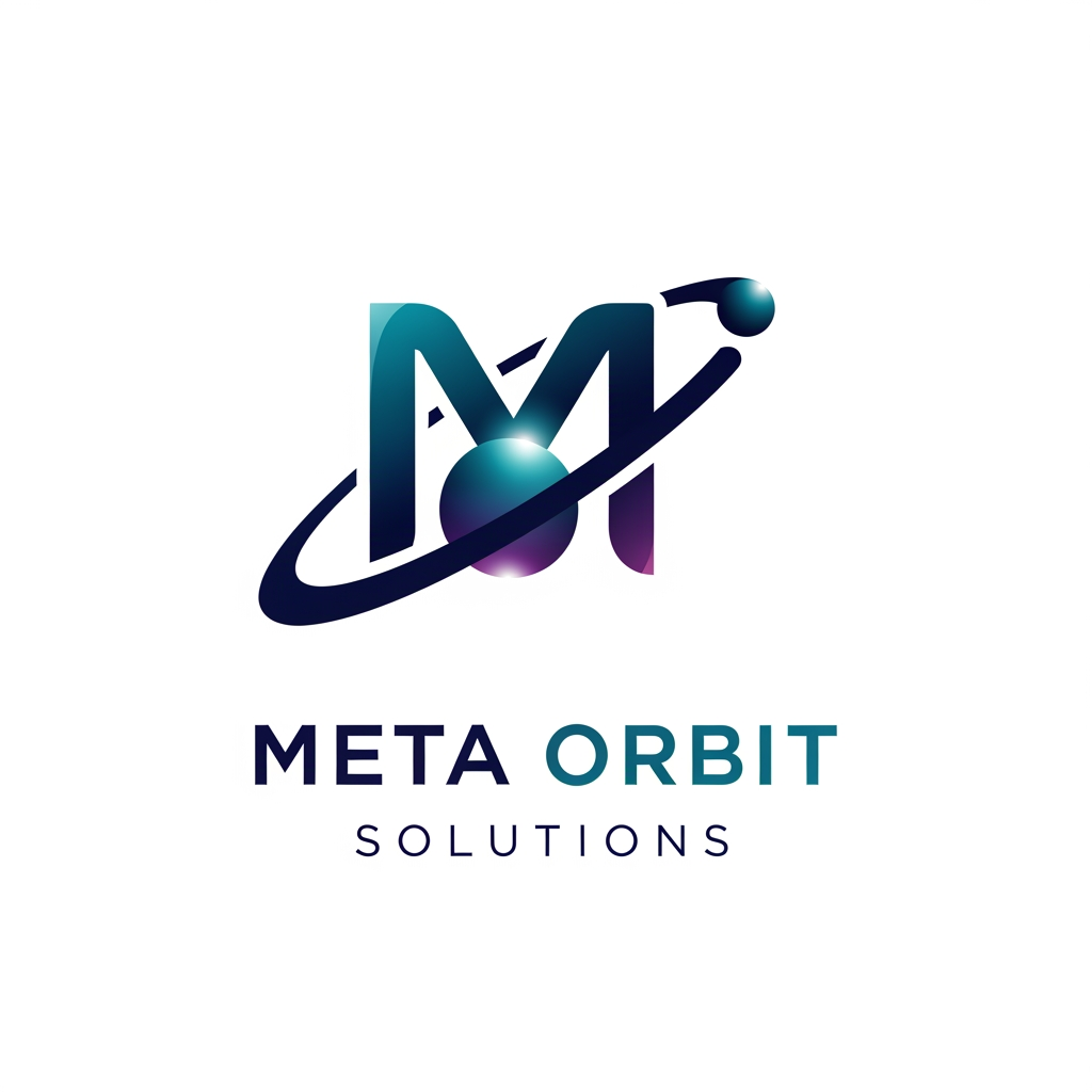 AI Design for i want to creat a logo Meta Orbit Solutions for this copmpanyt