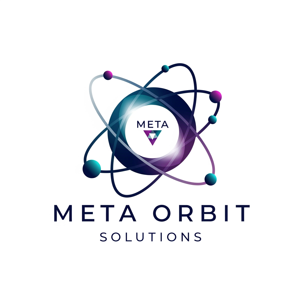 AI Design for i want to creat a logo Meta Orbit Solutions for this copmpanyt
