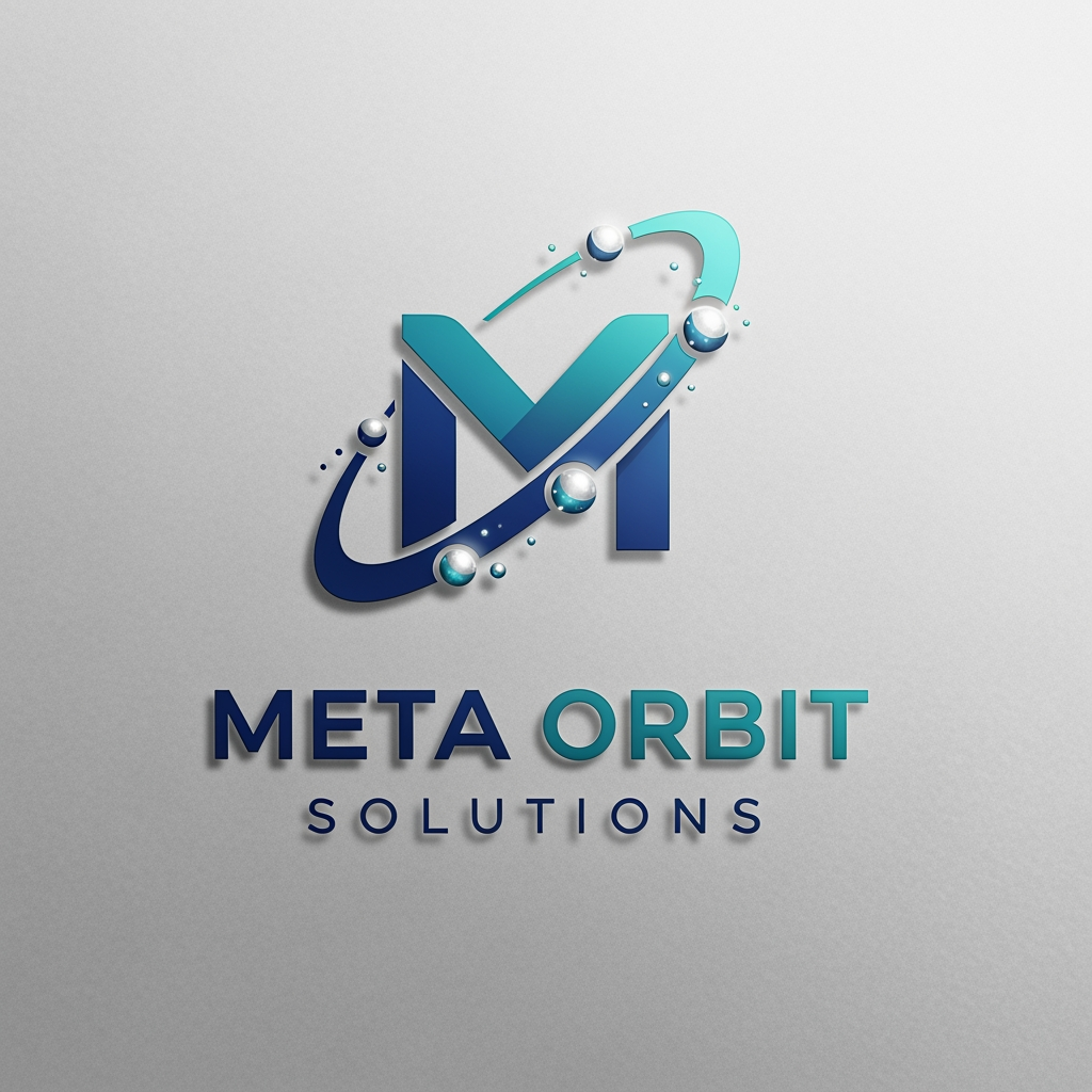 AI Design for i want to creat  a logo Meta Orbit Solutions for this copmpanyt ]