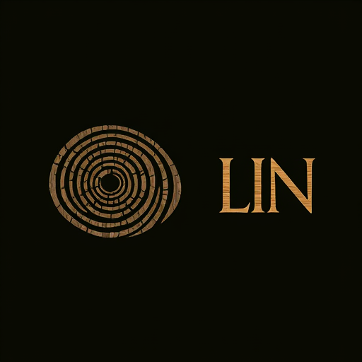 AI Design for Have the entire logo be a representation of “Tree Rings”.Ideally there is a representation of the numbers 4 (some trees are harvested after 4 years) and 7 (thats when most are harvested). For example, the O could have 3 rings - the L would be the fourth ring. When going to the right, the Letter R,I,E,N are another 4 rings - so that would be 3+4 =7.