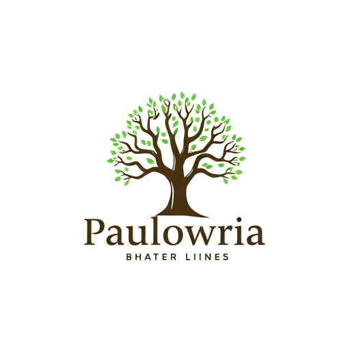 AI Design for paulownia tree logo