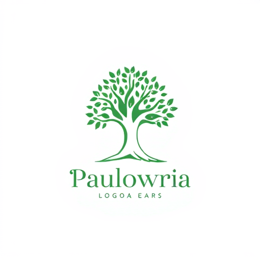 AI Design for paulownia tree logo