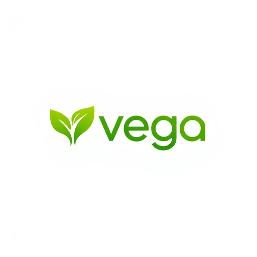 AI Design for Use vibrant leaves, fruits, or nuts in the logo, symbolizing freshness and health.A stylized green leaf could form part of the letter "V" in "Vega," or the "F" could be shaped like a sprouting plant. f must impressed Colors:Shades of green, orange, and yellow to evoke nature and freshness.
