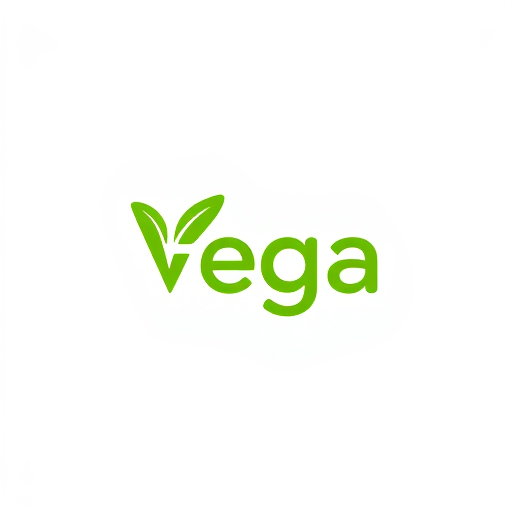 AI Design for Use vibrant leaves, fruits, or nuts in the logo, symbolizing freshness and health.A stylized green leaf could form part of the letter "V" in "Vega," or the "F" could be shaped like a sprouting plant. f must impressed Colors:Shades of green, orange, and yellow to evoke nature and freshness.