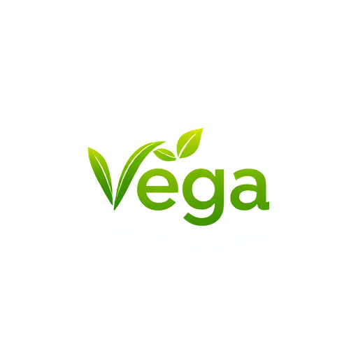 AI Design for Use vibrant leaves, fruits, or nuts in the logo, symbolizing freshness and health.A stylized green leaf could form part of the letter "V" in "Vega," or the "F" could be shaped like a sprouting plant. Colors:Shades of green, orange, and yellow to evoke nature and freshness.