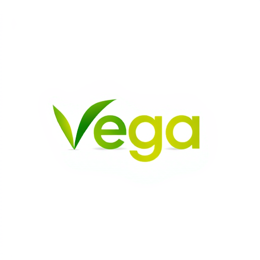 AI Design for Use vibrant leaves, fruits, or nuts in the logo, symbolizing freshness and health.A stylized green leaf could form part of the letter "V" in "Vega," or the "F" could be shaped like a sprouting plant. Colors:Shades of green, orange, and yellow to evoke nature and freshness.