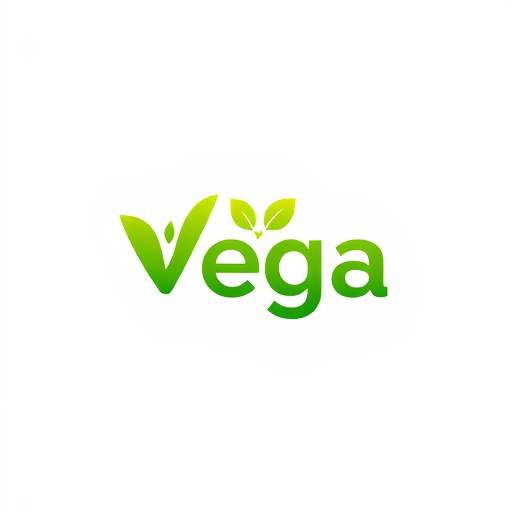 AI Design for Use vibrant leaves, fruits, or nuts in the logo, symbolizing freshness and health.A stylized green leaf could form part of the letter "V" in "Vega," or the "F" could be shaped like a sprouting plant. f must impressed Colors:Shades of green, orange, and yellow to evoke nature and freshness.