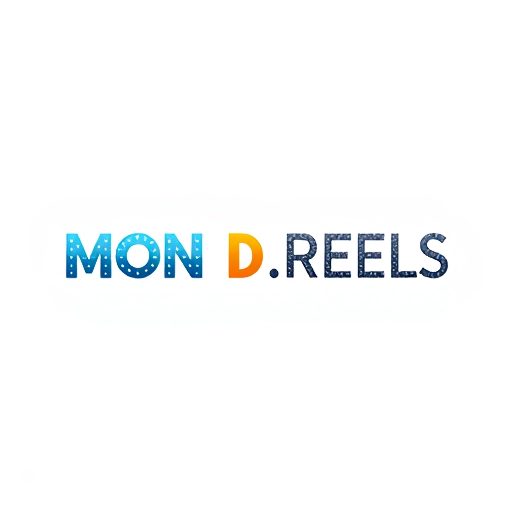 AI Design for Focus on the typography of "MON D. REELS" with a unique arrangement, color, and texture.The "MON" could be in a bold, colorful font, "D" could be a smaller accent, and "REELS" could be in a thinner, playful font with a gradient or textured effect.