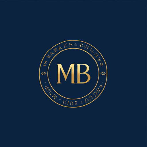 AI Design for Design a circular logo with the monogram 'MB' in the center, surrounded by 'Maran Builders' in an elegant typeface forming the border. Use symmetrical, balanced lines with a bold yet minimalistic design. Opt for colors like deep navy, white, and metallic gold for a timeless emblem."
