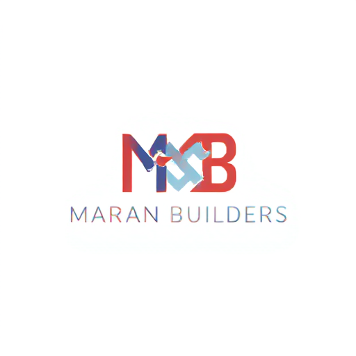 AI Design for Design a monogram logo for 'MB' with an interwoven style, where the letters overlap and form a seamless, unified structure. Integrate 'Maran Builders' subtly into the design, either as part of the base of the 'B' or underneath the monogram. Use a vibrant and modern color palette, such as:Dual-Tone Contrast: Dark navy and bright coral red, symbolizing trust and energy.Triadic Palette: Deep purple, bright yellow, and teal green for a creative, bold look.Metallic Fusion: A combination of brushed gold, copper, and steel gray for a luxurious yet industrial appearance.Vivid Earth: Burnt orange, forest green, and sandy beige to reflect natural and sustainable building practices.Gradient Glow: A sleek gradient transitioning from cobalt blue to fiery red for a dynamic, forward-thinking vibe.Incorporate subtle textures or shadow effects to give depth to the logo, making it stand out on both digital and print mediums. The typography for 'Maran Builders' should complement the monogram—clean, bold, and modern, with alignment that creates balance and cohesion."