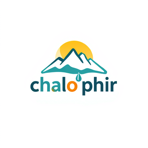 AI Design for create me a logo of a website that searches for treks across india called 'chalo phir'