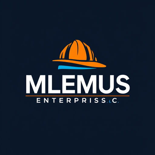 AI Design for create a logo for “MLEMUS Enterprises LLC” element i like tou use in my logo is construction hat