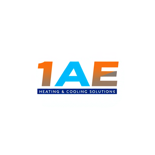 AI Design for create a logo for Business Name “1AE HVAC”, Tagline / Slogan “Heating & Cooling Solutions”, Business Description “Heating, Ventilation & Air Conditioning”, Message, which should be communicated through my Logo “Heating and cooling solutions”, Look and Feel of my Logo “Clean inviting”