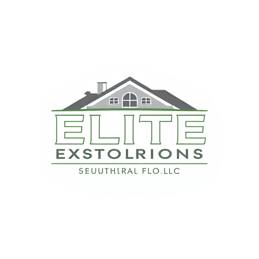 AI Design for Business Name “ELITE EXTERIORS SOLUTIONS OF CENTRAL FL LLC”, Business Nature / Industry “construction”, Business Products / Services “Siding, Soffit and Fascia Installation and Repair”, Graphical element i would want to see in my logo “A house or a building’s exterior”, Specific type of color i would want to see in my Logo “Grey, White, Green, Black”, FONT style i want to see in my Logo “Fancy and Signature”.