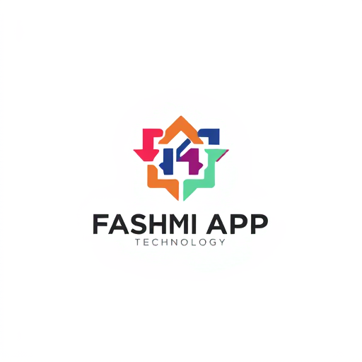 AI Design for an abstract logo of geometric shapes, for a fashion technology APP