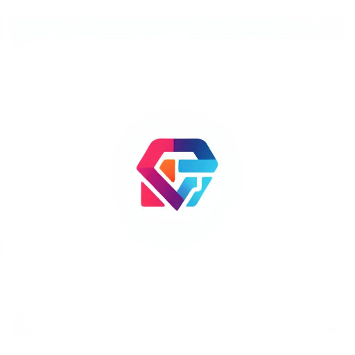 AI Design for an abstract logo of geometric shapes, for a fashion technology APP