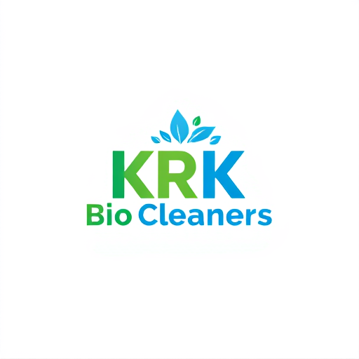 AI Design for i want the logo name as KRK Bio Cleaners.it is a brand name for chemical free organic bioenzyme want the logo to be in green and blue color with popping look