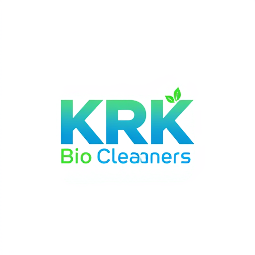 AI Design for i want the logo name as KRK Bio Cleaners.it is a brand name for chemical free organic bioenzyme want the logo to be in green and blue color with popping look. give it more offset backgroung with logo mark