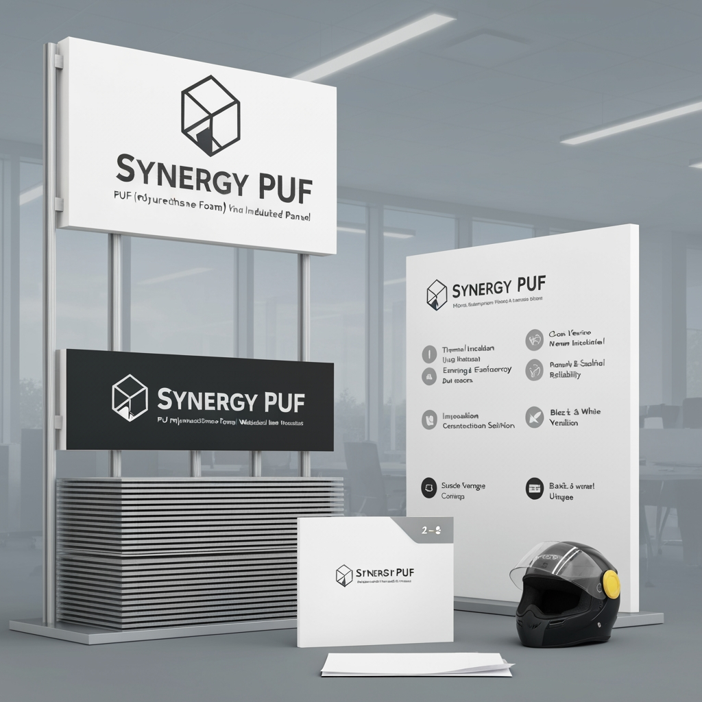 AI Design for About the Brand
Synergy PUF manufactures PUF (Polyurethane Foam) Insulated Panels used in cold
storages, warehouses, clean rooms, industrial buildings, and modular construction
projects.
Key product benefits:
• Thermal Insulation
• Energy Efficiency
• Durability
• Fast Installation
• Modern Construction Solution
Design Task
Design a modern and professional logo for Synergy PUF.
The logo should communicate:
• Thermal Insulation
• Industrial Strength
• Energy Efficiency
• Innovation
• Reliability
Design Direction
• Clean & Corporate
• Modern Industrial
• Premium & Scalable
• Suitable for both digital and print applications
Deliverables
• 2–3 Logo Concepts
• Color Version
• Black & White Version
• 1–2 Basic Mockups (Factory Signage, Helmet, Letterhead, etc.)
Evaluation Criteria
• Creativity
• Relevance to Industry
• Professional Appeal
• Scalability
• Uniqueness
Objective
Create a distinctive and memorable logo that positions Synergy PUF as a trusted and
innovative insulated panel brand.