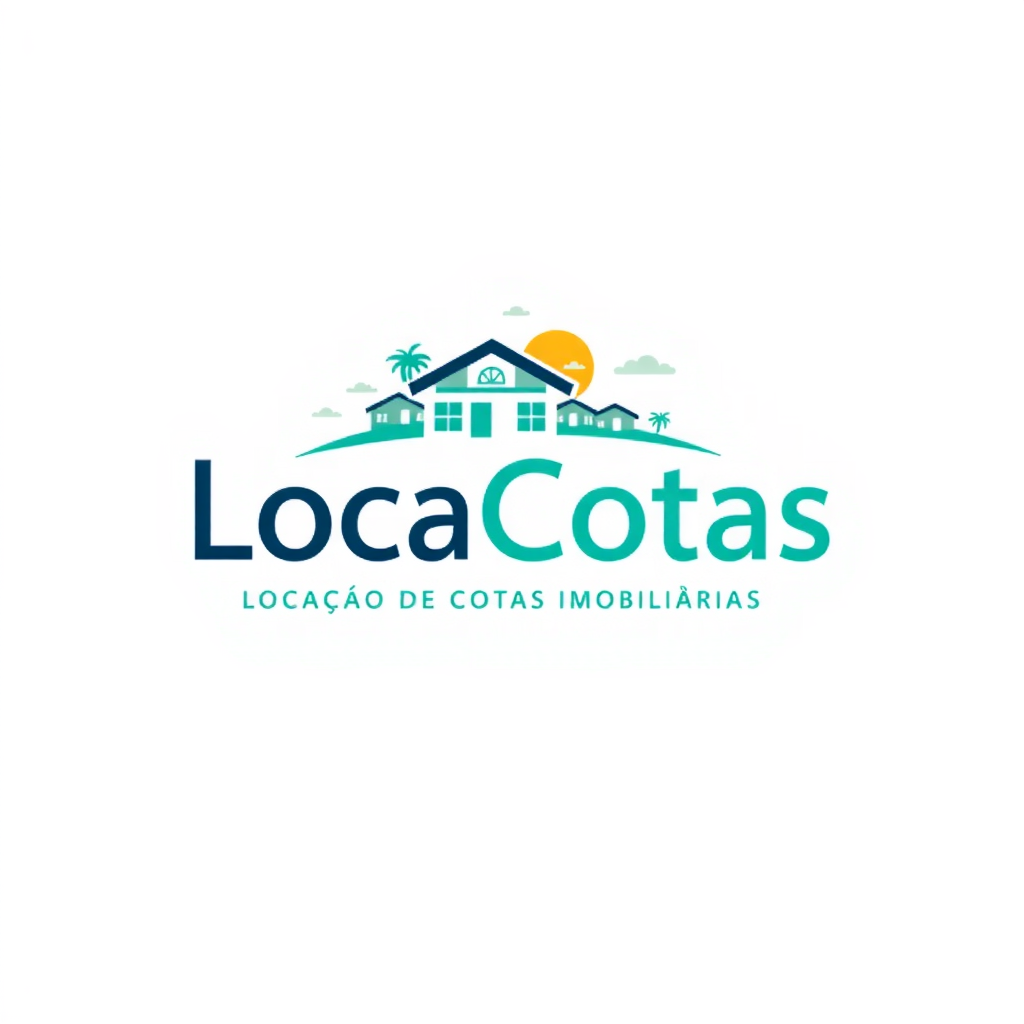 AI Design for and website that rents rooms on resorts called "LocaCotas", "Locação de Cotas Imobiliárias"