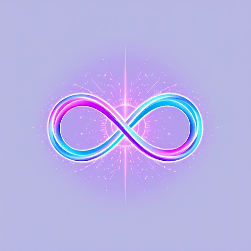 AI Design for Please generate 3 stunning, eye-catching, compelling, innovative, dreamscape, beyond-reality, photo-scape, and fun favicon in the size of 13cm x 13cm, aspect ratio 1:1, in size for a new community with the details below:Mystical Infinity LoopAn infinity symbol subtly transformed into an abstract ribbon, blending gradients with a starlit background.Theme: inviting, engaging, compelling, psychology-triggered, curiosity-expressed, fun, witty, creative, and inspiringNiche: The power of subconscious mind to amplify and align in the high frequency of the universe in manifesting anything instantly. These are designed to evoke a sense of mystery, wonder, and the audience’s desire to return for more to assure they are more captivating and psychologically compelling.Color-Tone SuggestionsPrimary Gradient: Transition smoothly between #DA9AEEFF (soft lavender) and #18E0F7FF (electric aqua) for a vibrant cosmic effect.Background Colors: Incorporate deep navy (#1A1A4C) or charcoal black (#000000) for contrast and to emphasize the glowing elements.Accent Colors: Add gold (#F4D06FFF) or silver (#E8E8E8FF) for a luxurious touch.Glow Effects: Incorporate white or pastel halos around focal points to enhance the ethereal and high-frequency vibe.